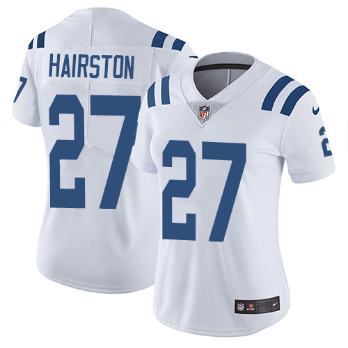 Indianapolis Colts #27 Limited Nate Hairston White Nike NFL Road Women Vapor Untouchable jerseys